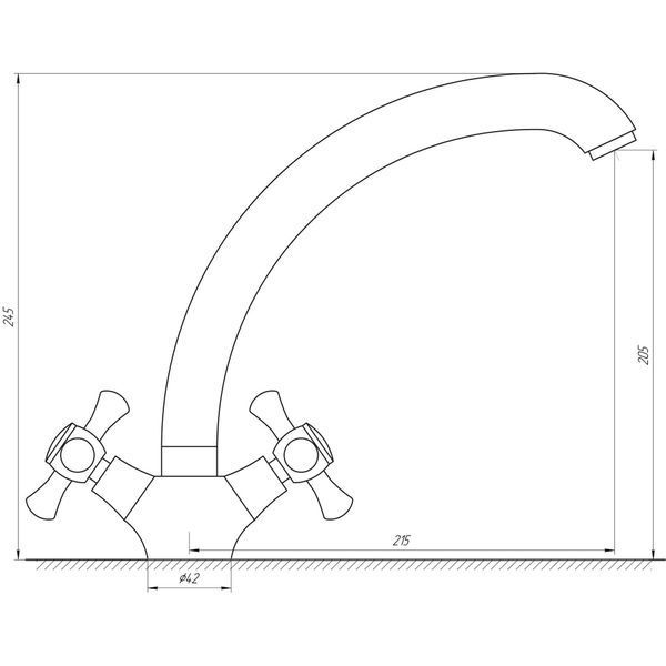 Змішувач для кухні DOMINO DKF-209-08-SHARM 000013382 фото